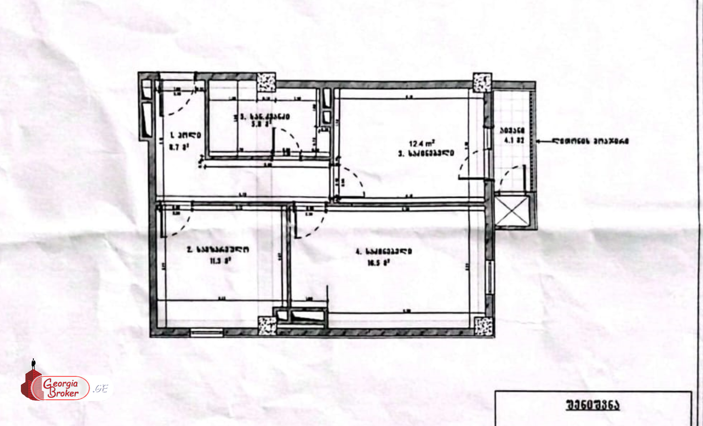 продается квартира с новым ремонтом 3-комнаты