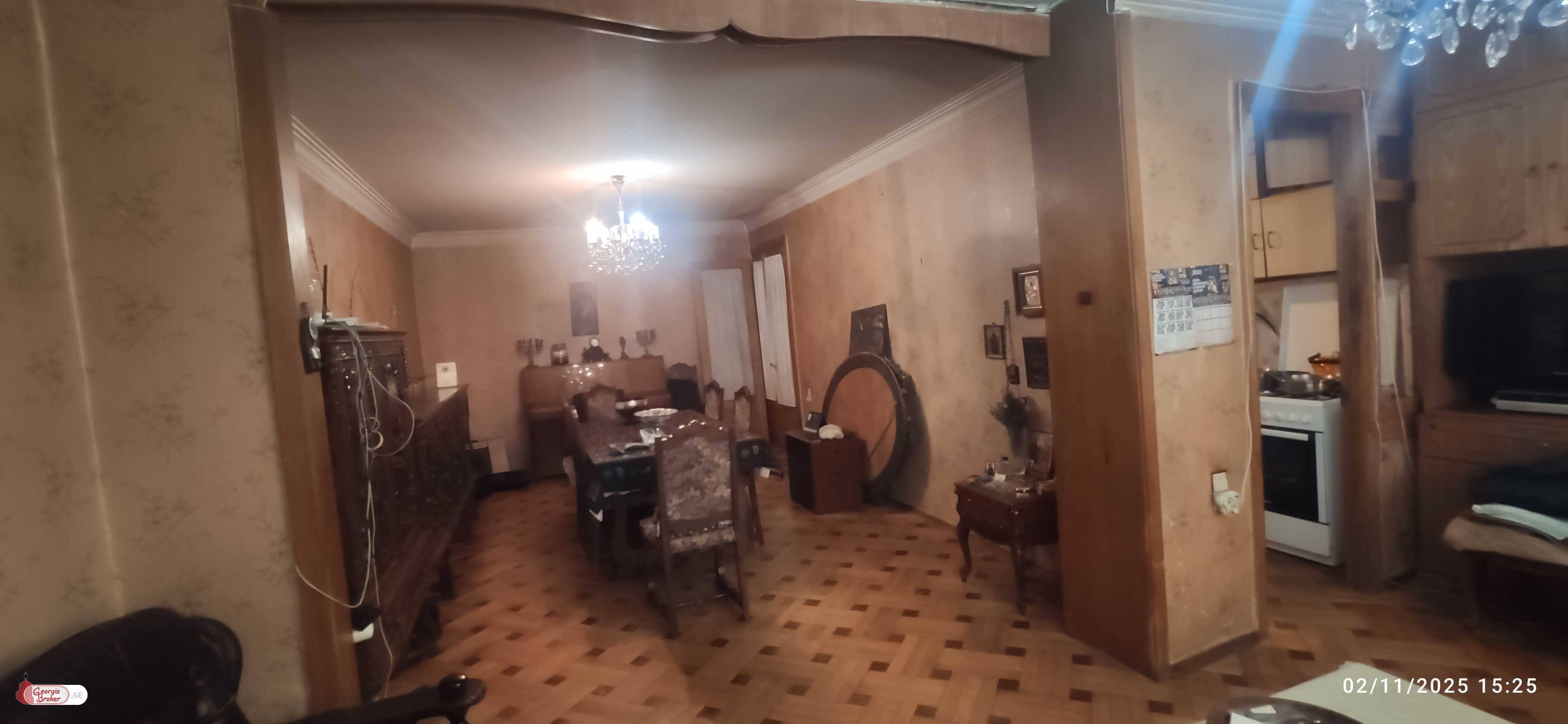 old repaired 3-room apartment for sale