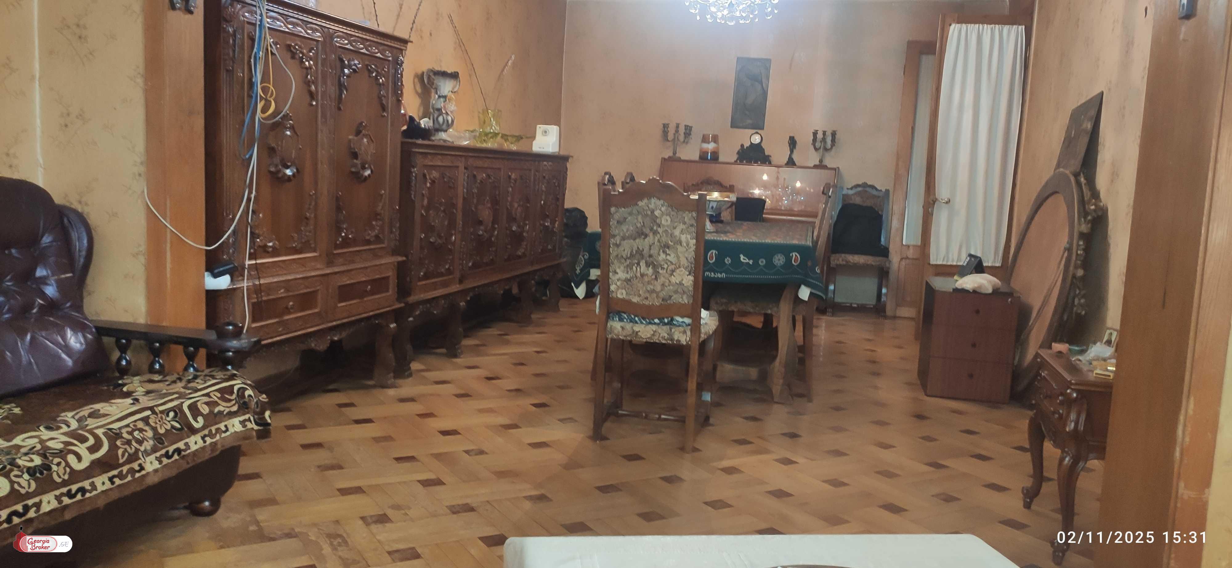 old repaired 3-room apartment for sale