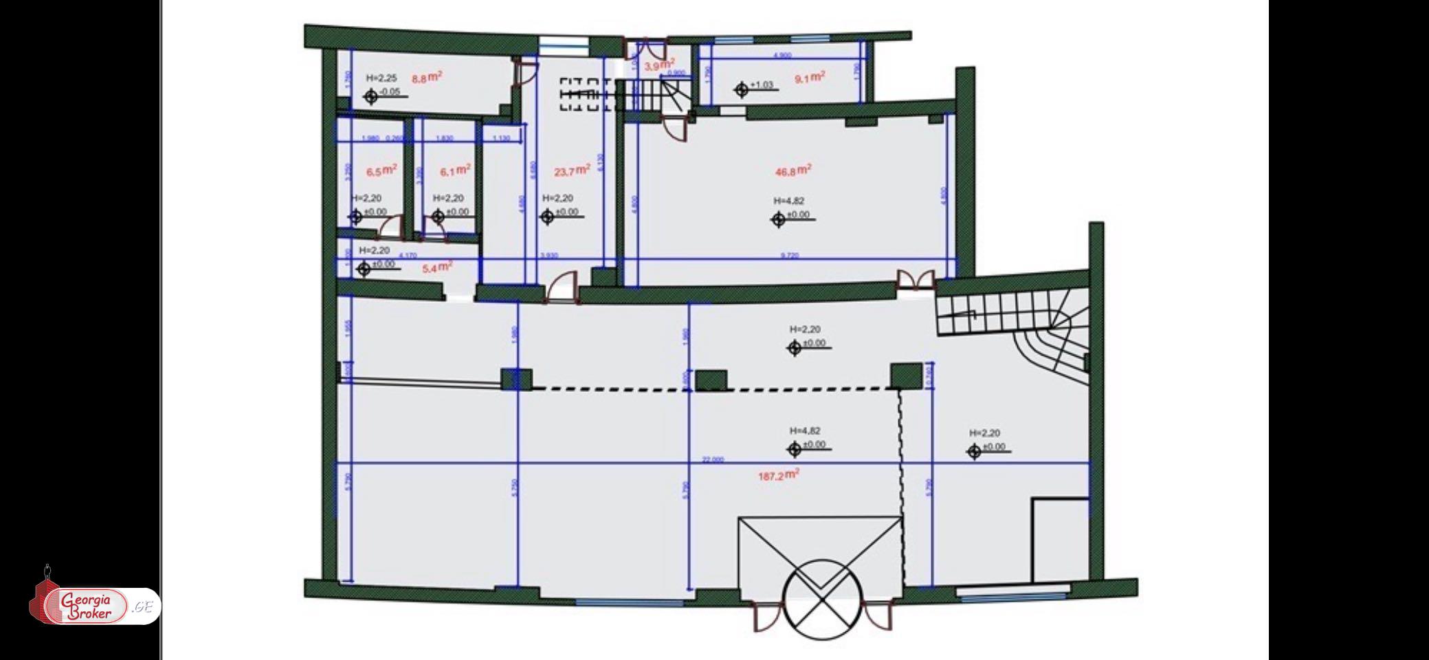 nearly repaired office space for rent