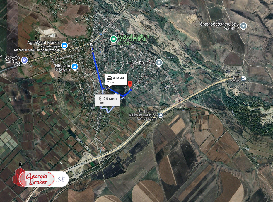 იყიდება 1652კვ.მ მიწა სართიჭალაში