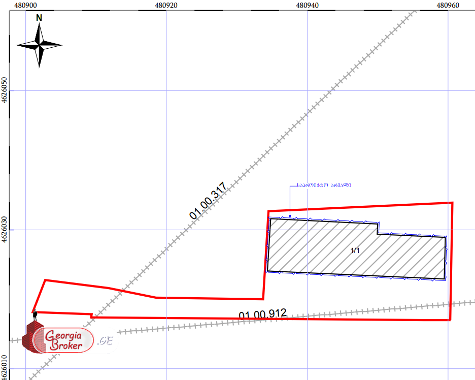 იყიდება არა სასოფლო მიწის ნაკვეთი(აღმაშენებლის ხეივანზე)