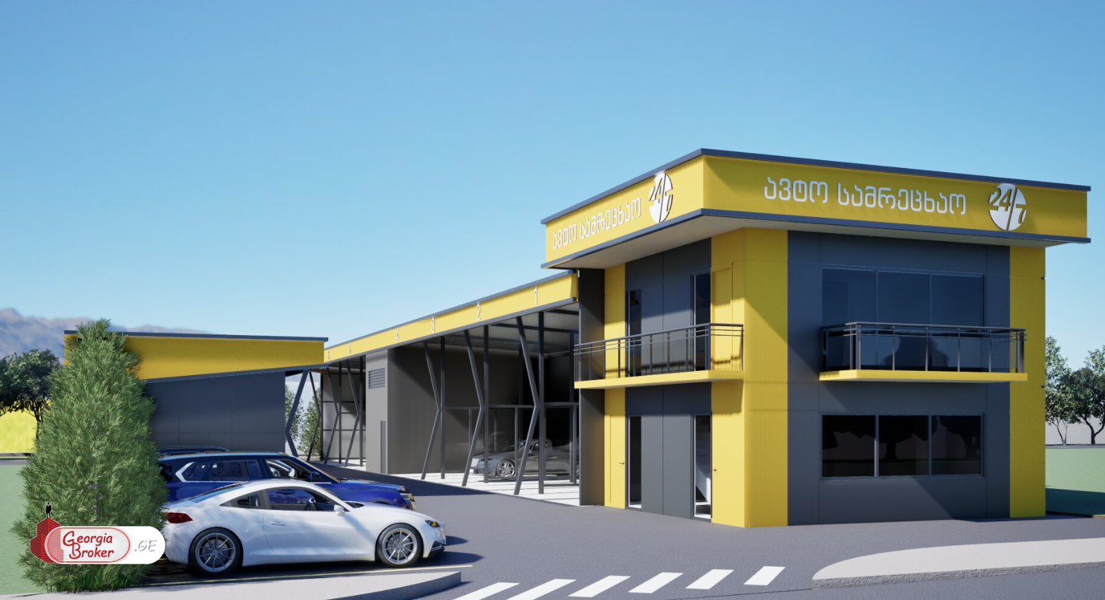 იყიდება მიწა სამრეცხაოს პროექტით აღმაშენებლის ხეივანზე