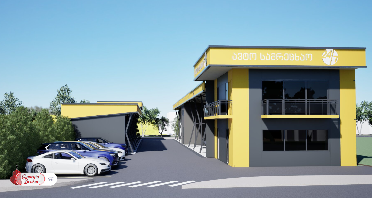იყიდება მიწა სამრეცხაოს პროექტით აღმაშენებლის ხეივანზე