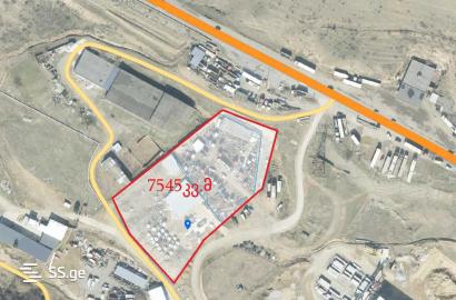 იყიდება არა სასოფლო მიწის ნაკვეთი სამრეწველო ზონაში(თბილისის შემოსასვლელში)