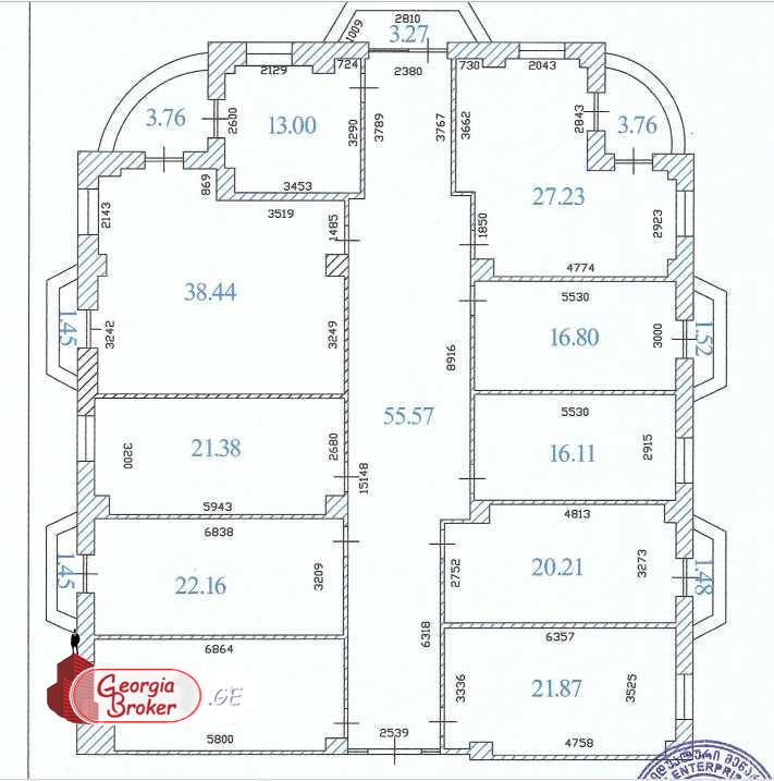 nearly repaired office space for rent