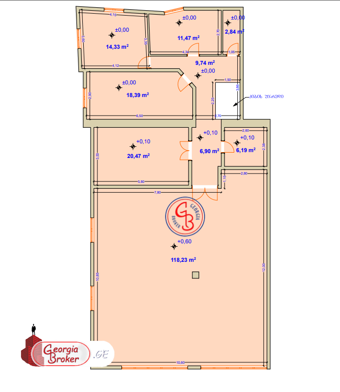 nearly repaired office space for sale