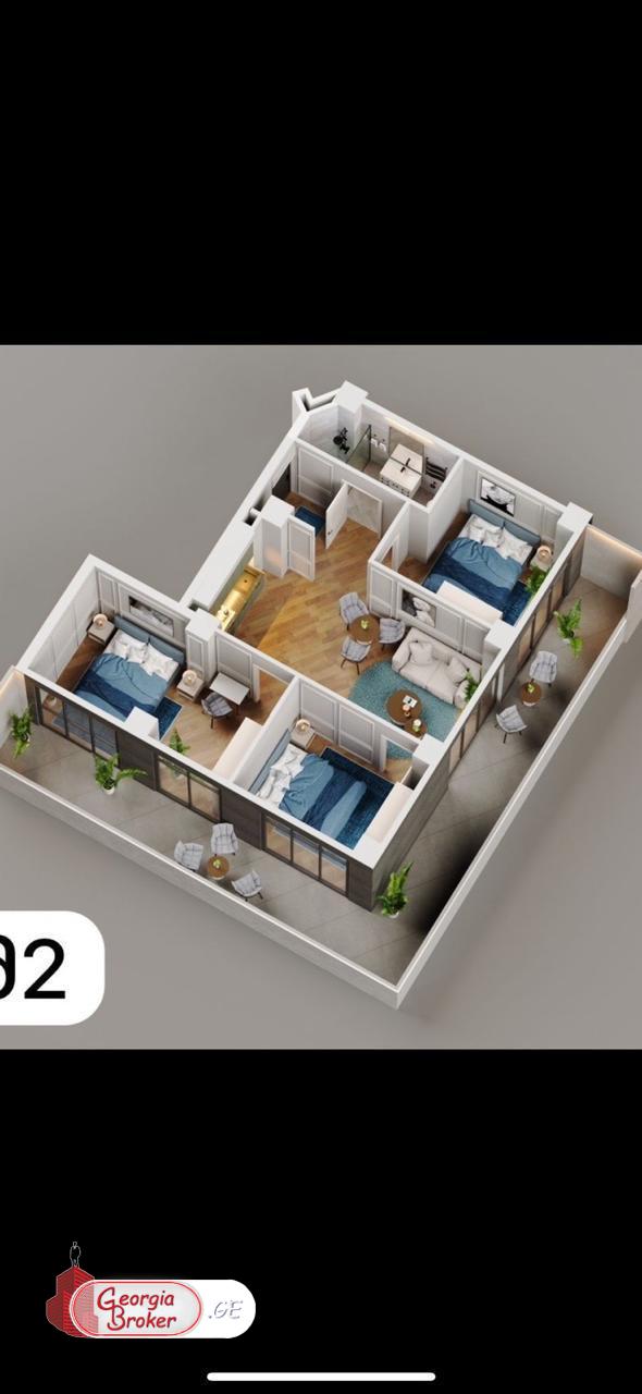 იყიდება ახალი გარემონტებული 4 ოთახიანი ბინა