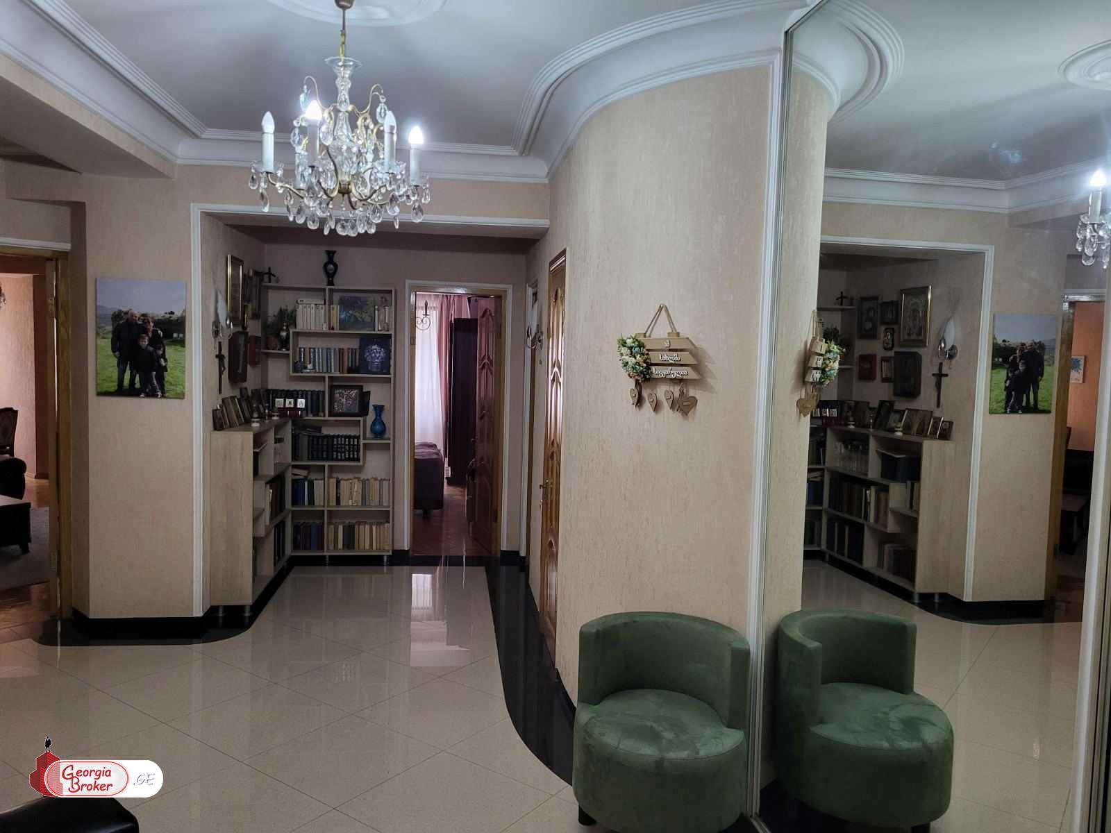 nearly repaired 5-room apartment for sale