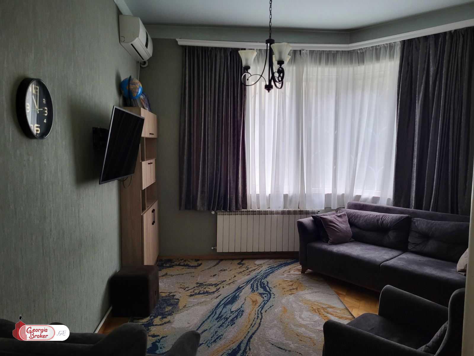 nearly repaired 5-room apartment for sale