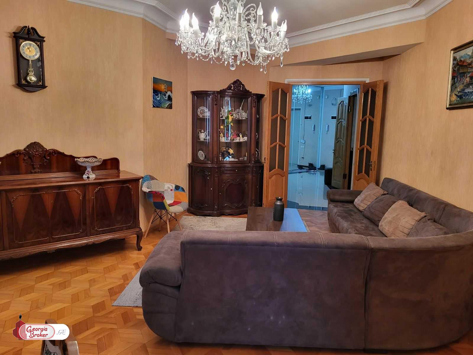 nearly repaired 5-room apartment for sale