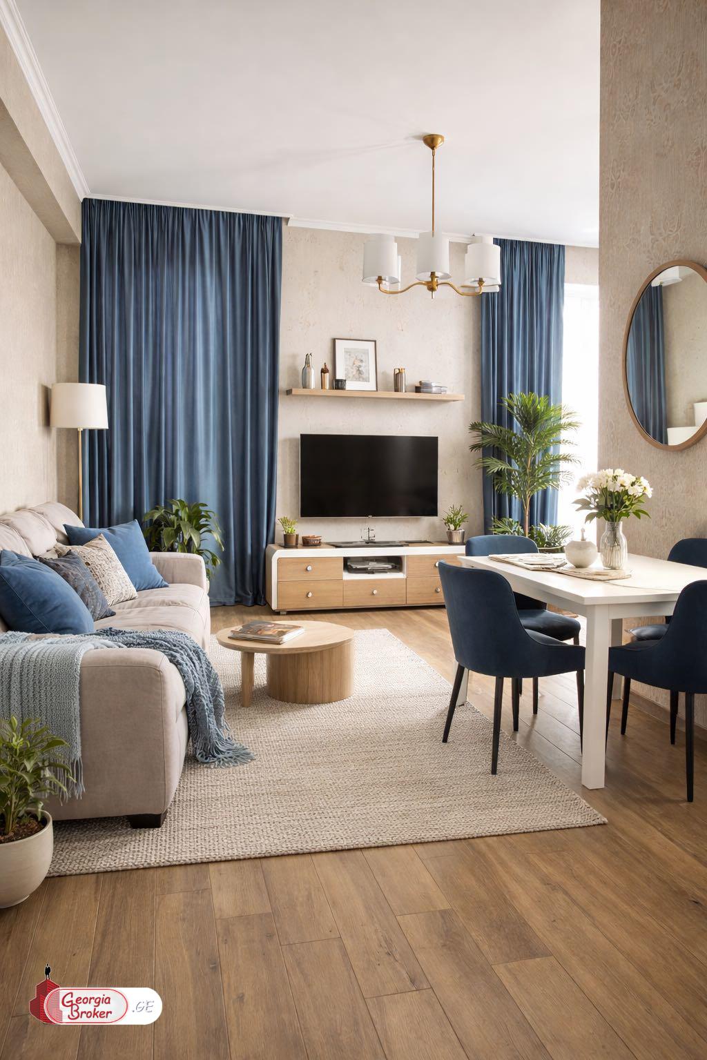 nearly repaired 3-room apartment for sale