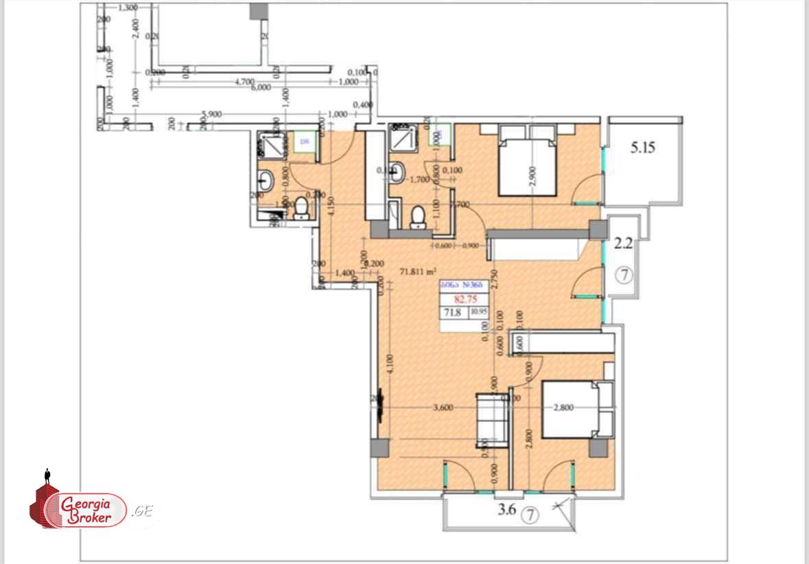 new build 3-room apartment for sale