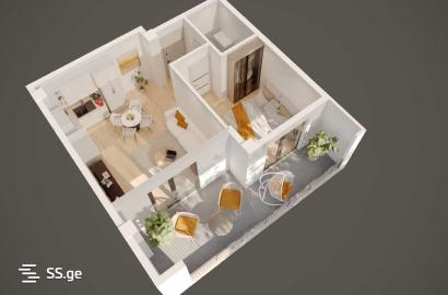 new build 2-room apartment for sale