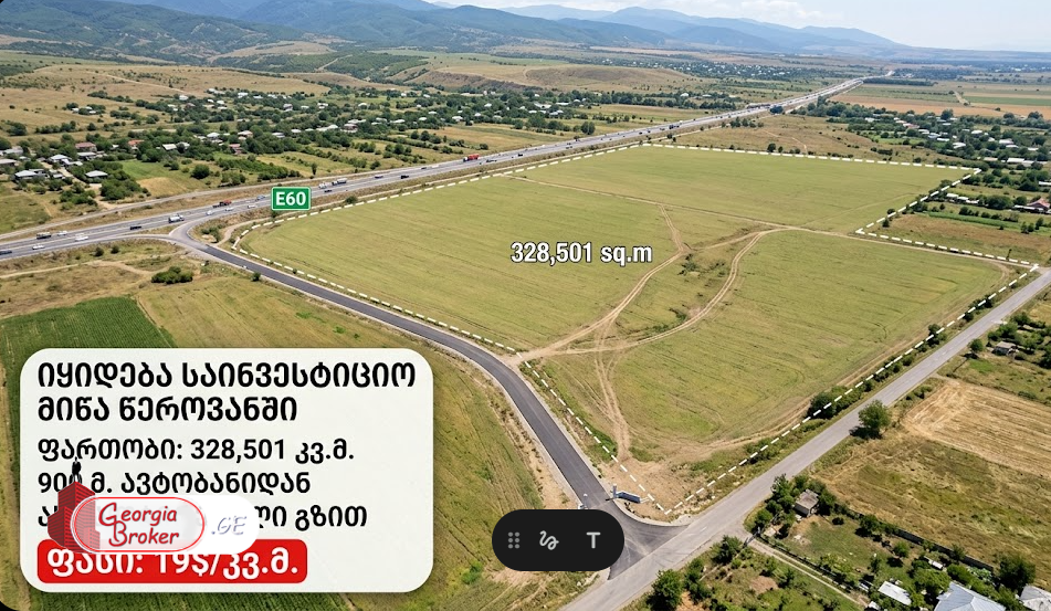 იყიდება საინვესტიციო მიწის ნაკვეთი