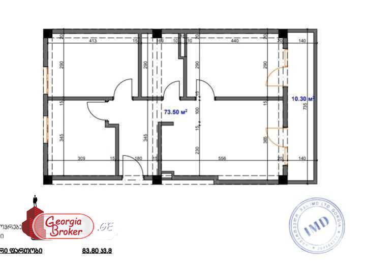 იყიდება ახალი გარემონტებული 4 ოთახიანი ბინა