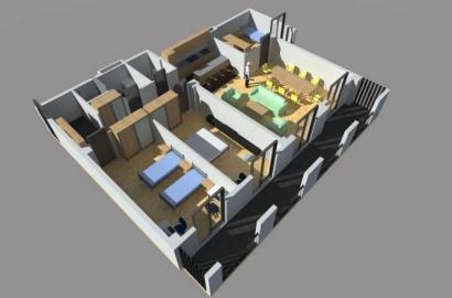 nearly repaired 4-room apartment for sale