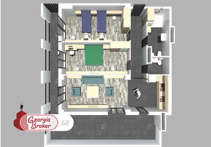 продается квартира с новым ремонтом 3-комнаты