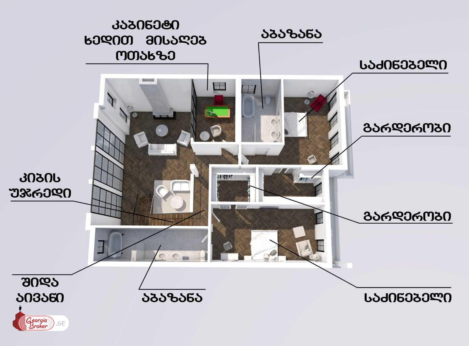 nearly repaired 8-room house for sale